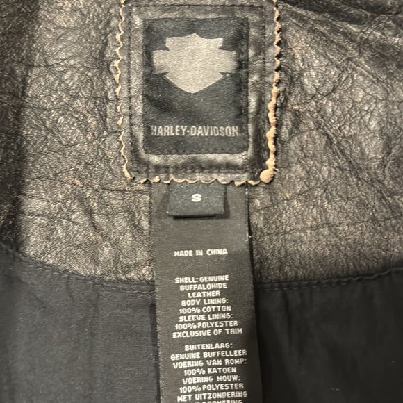 Harley Davidson distressed Leather jacket NWOT - Picture 4 of 4